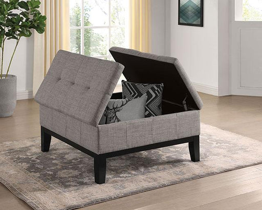 FAZIO Storage Ottoman, Light Gray - Premium Ottoman from FOA East - Just $243.75! Shop now at Furniture Wholesale Plus  We are the best furniture store in Nashville, Hendersonville, Goodlettsville, Madison, Antioch, Mount Juliet, Lebanon, Gallatin, Springfield, Murfreesboro, Franklin, Brentwood