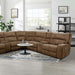 APOSTOLOS Power Sectional, Brown - Premium Sectional from FOA East - Just $3459.30! Shop now at Furniture Wholesale Plus  We are the best furniture store in Nashville, Hendersonville, Goodlettsville, Madison, Antioch, Mount Juliet, Lebanon, Gallatin, Springfield, Murfreesboro, Franklin, Brentwood