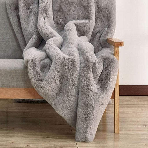 Caparica Silver Throw, Silver - Premium Throw from FOA East - Just $154.05! Shop now at Furniture Wholesale Plus  We are the best furniture store in Nashville, Hendersonville, Goodlettsville, Madison, Antioch, Mount Juliet, Lebanon, Gallatin, Springfield, Murfreesboro, Franklin, Brentwood