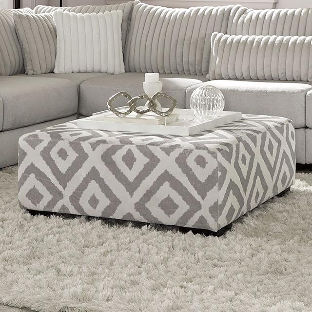 HERMISTON Ottoman, Gray - Premium Ottoman from FOA East - Just $544.05! Shop now at Furniture Wholesale Plus  We are the best furniture store in Nashville, Hendersonville, Goodlettsville, Madison, Antioch, Mount Juliet, Lebanon, Gallatin, Springfield, Murfreesboro, Franklin, Brentwood