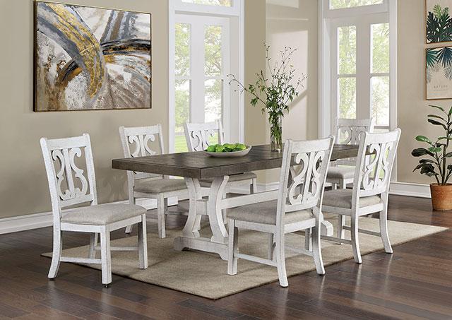 AULETTA Dining Table, Gray - Premium Dining Table from FOA East - Just $661.05! Shop now at Furniture Wholesale Plus  We are the best furniture store in Nashville, Hendersonville, Goodlettsville, Madison, Antioch, Mount Juliet, Lebanon, Gallatin, Springfield, Murfreesboro, Franklin, Brentwood