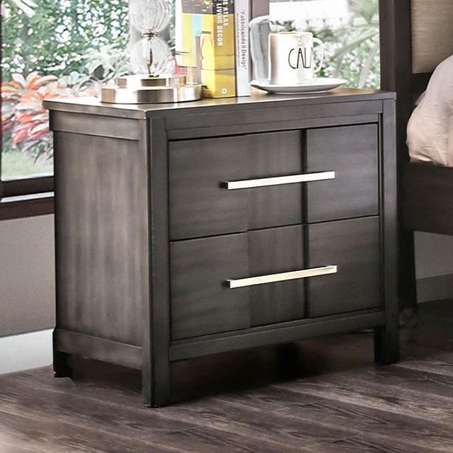 Berenice Gray Night Stand - Premium Nightstand from FOA East - Just $195! Shop now at Furniture Wholesale Plus  We are the best furniture store in Nashville, Hendersonville, Goodlettsville, Madison, Antioch, Mount Juliet, Lebanon, Gallatin, Springfield, Murfreesboro, Franklin, Brentwood