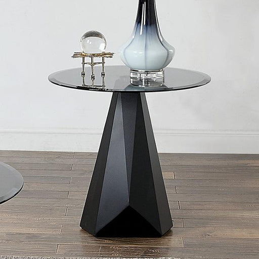 BISHOP End Table, Black/Gray - Premium End Table from FOA East - Just $349.05! Shop now at Furniture Wholesale Plus  We are the best furniture store in Nashville, Hendersonville, Goodlettsville, Madison, Antioch, Mount Juliet, Lebanon, Gallatin, Springfield, Murfreesboro, Franklin, Brentwood