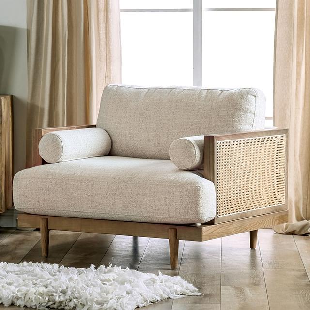 ALESUND Chair, Beige/Light Oak - Premium Chair from FOA East - Just $1324.05! Shop now at Furniture Wholesale Plus  We are the best furniture store in Nashville, Hendersonville, Goodlettsville, Madison, Antioch, Mount Juliet, Lebanon, Gallatin, Springfield, Murfreesboro, Franklin, Brentwood