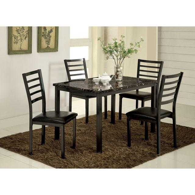 COLMAN Black 48" Dining Table - Premium Dining Table from FOA East - Just $146.25! Shop now at Furniture Wholesale Plus  We are the best furniture store in Nashville, Hendersonville, Goodlettsville, Madison, Antioch, Mount Juliet, Lebanon, Gallatin, Springfield, Murfreesboro, Franklin, Brentwood