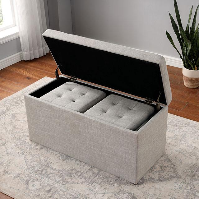 DARYN Storage Bench w/ Ottoman - Premium Bench from FOA East - Just $220.35! Shop now at Furniture Wholesale Plus  We are the best furniture store in Nashville, Hendersonville, Goodlettsville, Madison, Antioch, Mount Juliet, Lebanon, Gallatin, Springfield, Murfreesboro, Franklin, Brentwood