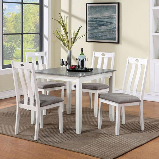 DUNSEITH 5 Pc. Dining Set - Premium Dining Room Set from FOA East - Just $427.05! Shop now at Furniture Wholesale Plus  We are the best furniture store in Nashville, Hendersonville, Goodlettsville, Madison, Antioch, Mount Juliet, Lebanon, Gallatin, Springfield, Murfreesboro, Franklin, Brentwood