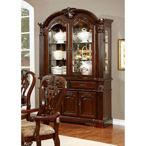 ELANA Brown Cherry Hutch & Buffet, Cherry - Premium Buffet from FOA East - Just $1753.05! Shop now at Furniture Wholesale Plus  We are the best furniture store in Nashville, Hendersonville, Goodlettsville, Madison, Antioch, Mount Juliet, Lebanon, Gallatin, Springfield, Murfreesboro, Franklin, Brentwood