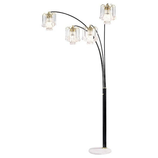 Elouise Black/Gold Arch Lamp - Premium Lamp from FOA East - Just $251.55! Shop now at Furniture Wholesale Plus  We are the best furniture store in Nashville, Hendersonville, Goodlettsville, Madison, Antioch, Mount Juliet, Lebanon, Gallatin, Springfield, Murfreesboro, Franklin, Brentwood