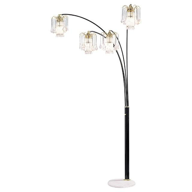 Elouise Black/Gold Arch Lamp - Premium Arch Lamp from FOA East - Just $251.55! Shop now at Furniture Wholesale Plus  We are the best furniture store in Nashville, Hendersonville, Goodlettsville, Madison, Antioch, Mount Juliet, Lebanon, Gallatin, Springfield, Murfreesboro, Franklin, Brentwood