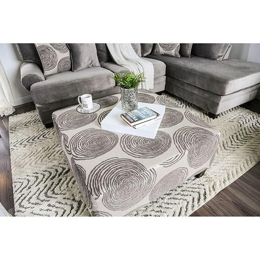 Bonaventura Gray/Pattern Ottoman - Premium Ottoman from FOA East - Just $583.05! Shop now at Furniture Wholesale Plus  We are the best furniture store in Nashville, Hendersonville, Goodlettsville, Madison, Antioch, Mount Juliet, Lebanon, Gallatin, Springfield, Murfreesboro, Franklin, Brentwood