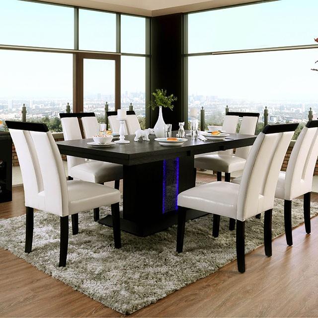 Evangeline Black/Beige Dining Table - Premium Dining Table from FOA East - Just $739.05! Shop now at Furniture Wholesale Plus  We are the best furniture store in Nashville, Hendersonville, Goodlettsville, Madison, Antioch, Mount Juliet, Lebanon, Gallatin, Springfield, Murfreesboro, Franklin, Brentwood