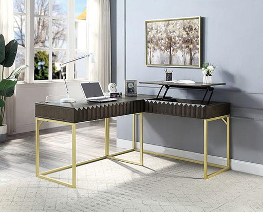 FREIBURG Corner Desk, Walnut - Premium Desk from FOA East - Just $934.05! Shop now at Furniture Wholesale Plus  We are the best furniture store in Nashville, Hendersonville, Goodlettsville, Madison, Antioch, Mount Juliet, Lebanon, Gallatin, Springfield, Murfreesboro, Franklin, Brentwood