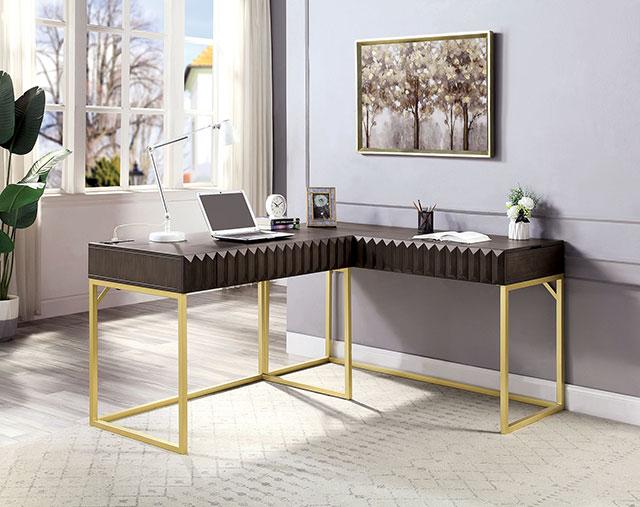 FREIBURG Corner Desk, Walnut - Premium Desk from FOA East - Just $934.05! Shop now at Furniture Wholesale Plus  We are the best furniture store in Nashville, Hendersonville, Goodlettsville, Madison, Antioch, Mount Juliet, Lebanon, Gallatin, Springfield, Murfreesboro, Franklin, Brentwood