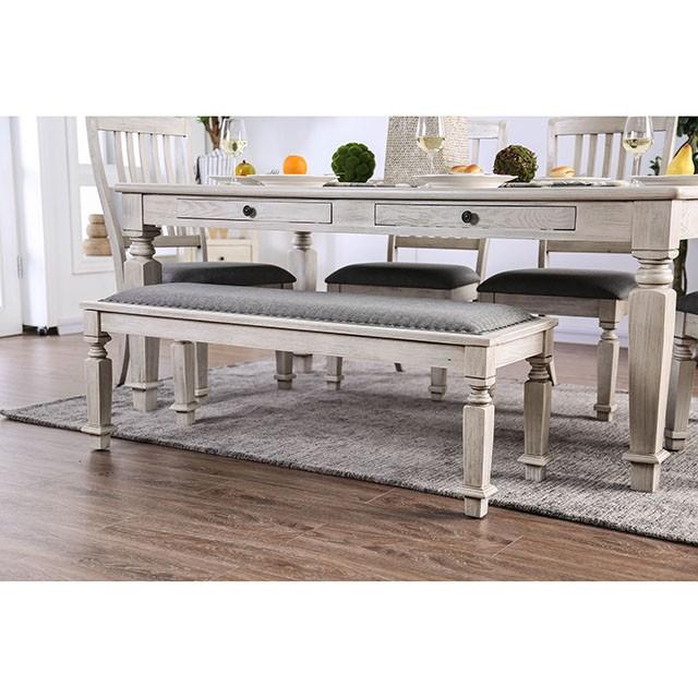 Georgia Antique White/Gray Dining Table - Premium Dining Table from FOA East - Just $466.05! Shop now at Furniture Wholesale Plus  We are the best furniture store in Nashville, Hendersonville, Goodlettsville, Madison, Antioch, Mount Juliet, Lebanon, Gallatin, Springfield, Murfreesboro, Franklin, Brentwood