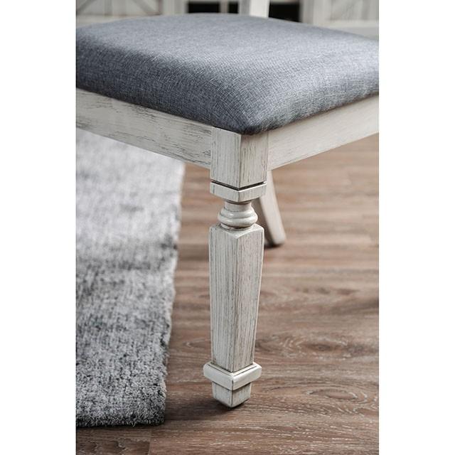 Georgia Antique White/Gray Dining Table - Premium Dining Table from FOA East - Just $466.05! Shop now at Furniture Wholesale Plus  We are the best furniture store in Nashville, Hendersonville, Goodlettsville, Madison, Antioch, Mount Juliet, Lebanon, Gallatin, Springfield, Murfreesboro, Franklin, Brentwood