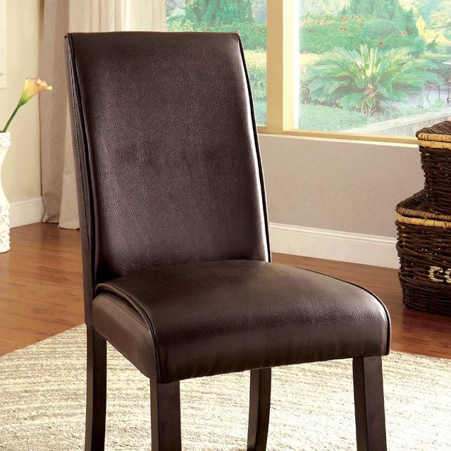 GLADSTONE I Dark Walnut Side Chair (2/CTN) - Premium Dining Chair from FOA East - Just $245.70! Shop now at Furniture Wholesale Plus  We are the best furniture store in Nashville, Hendersonville, Goodlettsville, Madison, Antioch, Mount Juliet, Lebanon, Gallatin, Springfield, Murfreesboro, Franklin, Brentwood