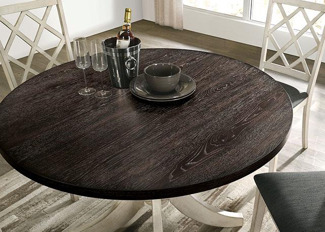 HALEIGH Round Dining Table - Premium Dining Table from FOA East - Just $427.05! Shop now at Furniture Wholesale Plus  We are the best furniture store in Nashville, Hendersonville, Goodlettsville, Madison, Antioch, Mount Juliet, Lebanon, Gallatin, Springfield, Murfreesboro, Franklin, Brentwood