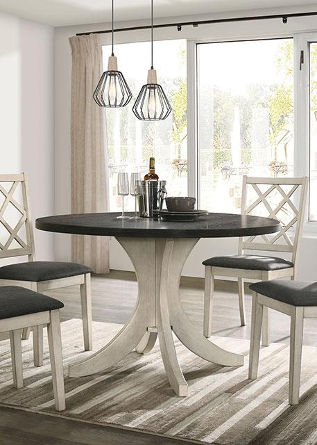 HALEIGH Round Dining Table - Premium Dining Table from FOA East - Just $427.05! Shop now at Furniture Wholesale Plus  We are the best furniture store in Nashville, Hendersonville, Goodlettsville, Madison, Antioch, Mount Juliet, Lebanon, Gallatin, Springfield, Murfreesboro, Franklin, Brentwood