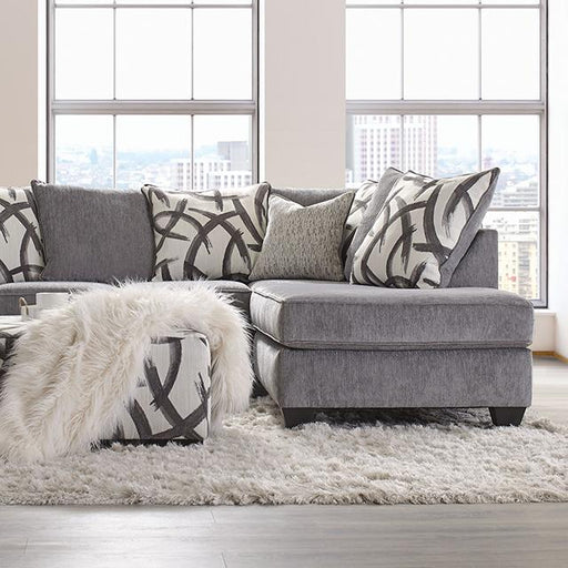 AMERSHAM Sectional, Gray - Premium Sectional from FOA East - Just $1753.05! Shop now at Furniture Wholesale Plus  We are the best furniture store in Nashville, Hendersonville, Goodlettsville, Madison, Antioch, Mount Juliet, Lebanon, Gallatin, Springfield, Murfreesboro, Franklin, Brentwood