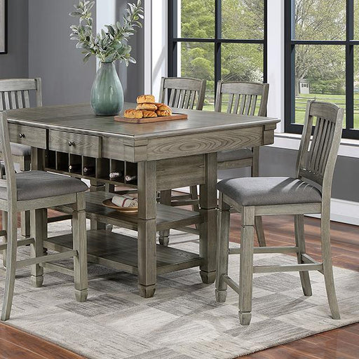 ANAYA Counter Ht. Table, Gray - Premium Counter Height Table from FOA East - Just $661.05! Shop now at Furniture Wholesale Plus  We are the best furniture store in Nashville, Hendersonville, Goodlettsville, Madison, Antioch, Mount Juliet, Lebanon, Gallatin, Springfield, Murfreesboro, Franklin, Brentwood