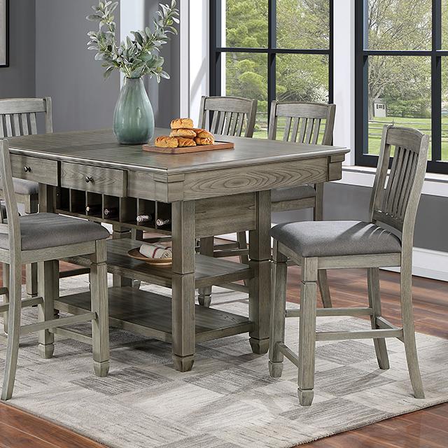 ANAYA Counter Ht. Table, Gray - Premium Counter Height Table from FOA East - Just $661.05! Shop now at Furniture Wholesale Plus  We are the best furniture store in Nashville, Hendersonville, Goodlettsville, Madison, Antioch, Mount Juliet, Lebanon, Gallatin, Springfield, Murfreesboro, Franklin, Brentwood