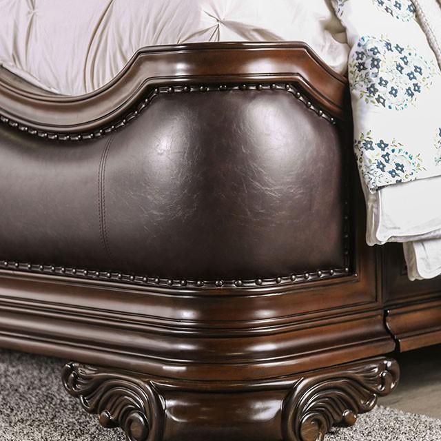 Arcturus Brown Cherry Cal.King Bed - Premium Bed from FOA East - Just $1628.25! Shop now at Furniture Wholesale Plus  We are the best furniture store in Nashville, Hendersonville, Goodlettsville, Madison, Antioch, Mount Juliet, Lebanon, Gallatin, Springfield, Murfreesboro, Franklin, Brentwood