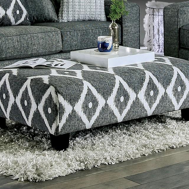 Basie Gray Ottoman - Premium Ottoman from FOA East - Just $407.55! Shop now at Furniture Wholesale Plus  We are the best furniture store in Nashville, Hendersonville, Goodlettsville, Madison, Antioch, Mount Juliet, Lebanon, Gallatin, Springfield, Murfreesboro, Franklin, Brentwood