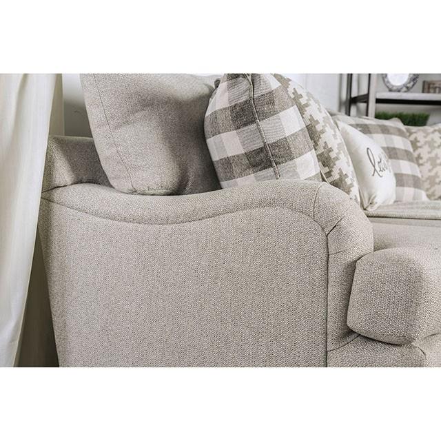 Christine Light Gray Love Seat - Premium Loveseat from FOA East - Just $1228.50! Shop now at Furniture Wholesale Plus  We are the best furniture store in Nashville, Hendersonville, Goodlettsville, Madison, Antioch, Mount Juliet, Lebanon, Gallatin, Springfield, Murfreesboro, Franklin, Brentwood