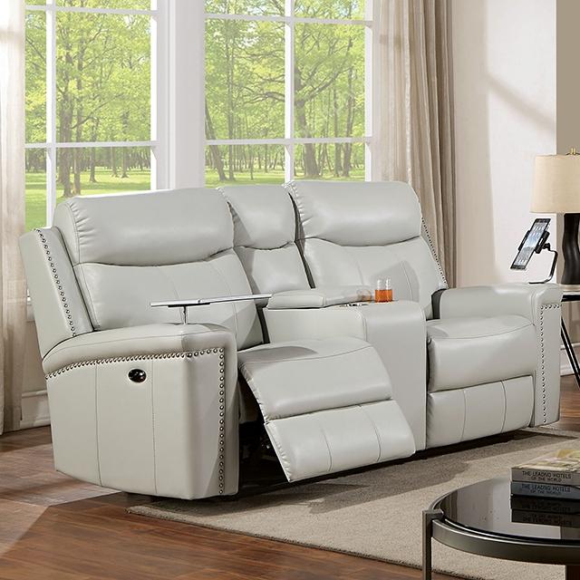 FLORINE Power Loveseat, Light Gray - Premium Loveseat from FOA East - Just $1326! Shop now at Furniture Wholesale Plus  We are the best furniture store in Nashville, Hendersonville, Goodlettsville, Madison, Antioch, Mount Juliet, Lebanon, Gallatin, Springfield, Murfreesboro, Franklin, Brentwood