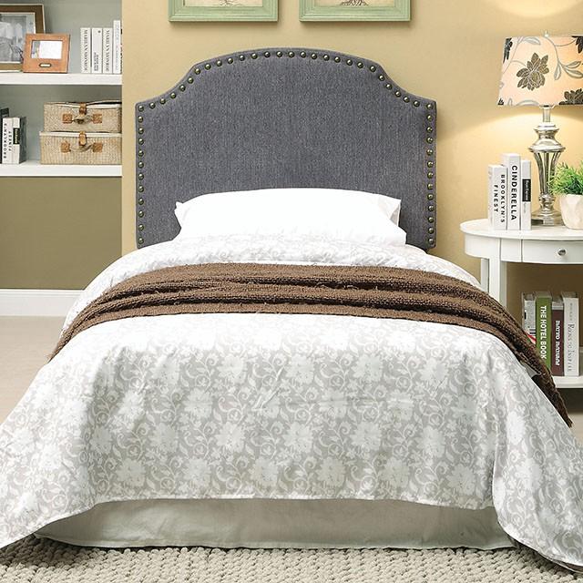 HASSELT King Size H/B, Gray -K/D Leg - Premium Bed from FOA East - Just $193.05! Shop now at Furniture Wholesale Plus  We are the best furniture store in Nashville, Hendersonville, Goodlettsville, Madison, Antioch, Mount Juliet, Lebanon, Gallatin, Springfield, Murfreesboro, Franklin, Brentwood