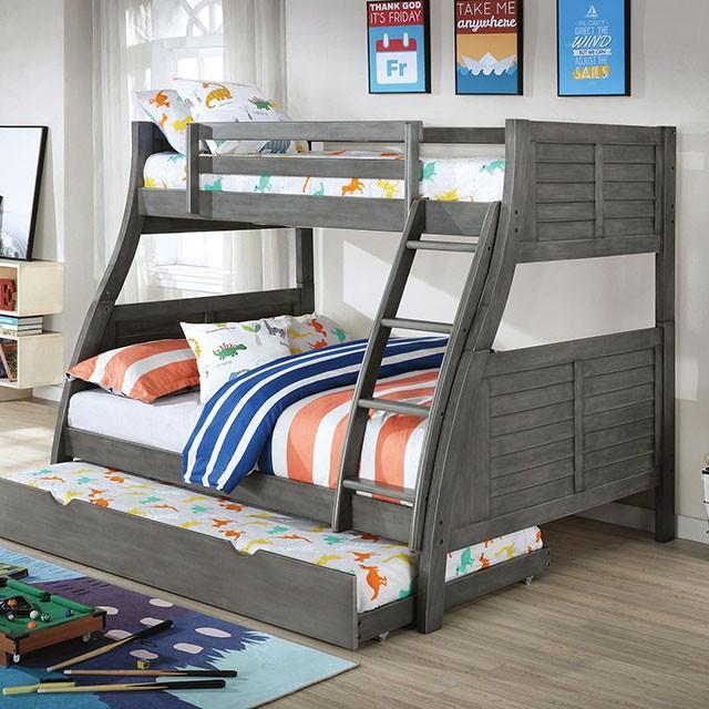 HOOPLE Bunk Bed - Premium Bunk Bed from FOA East - Just $700.05! Shop now at Furniture Wholesale Plus  We are the best furniture store in Nashville, Hendersonville, Goodlettsville, Madison, Antioch, Mount Juliet, Lebanon, Gallatin, Springfield, Murfreesboro, Franklin, Brentwood