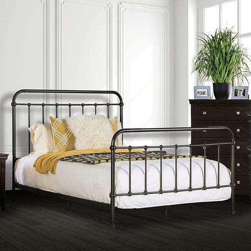 IRIA Dark Bronze E.King Bed - Premium Bed from FOA East - Just $391.95! Shop now at Furniture Wholesale Plus  We are the best furniture store in Nashville, Hendersonville, Goodlettsville, Madison, Antioch, Mount Juliet, Lebanon, Gallatin, Springfield, Murfreesboro, Franklin, Brentwood