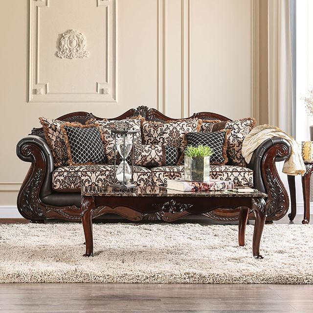 JAMAEL Brown/Espresso Sofa - Premium Sofa from FOA East - Just $1636.05! Shop now at Furniture Wholesale Plus  We are the best furniture store in Nashville, Hendersonville, Goodlettsville, Madison, Antioch, Mount Juliet, Lebanon, Gallatin, Springfield, Murfreesboro, Franklin, Brentwood