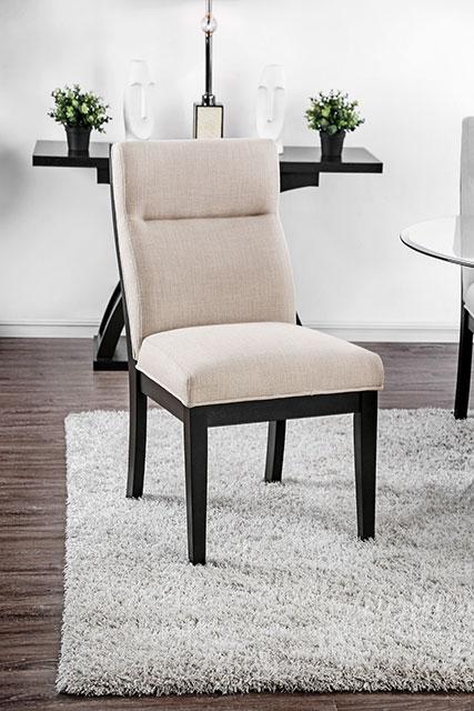 Jasmin Black/White Side Chair (2/CTN) - Premium Dining Chair from FOA East - Just $390! Shop now at Furniture Wholesale Plus  We are the best furniture store in Nashville, Hendersonville, Goodlettsville, Madison, Antioch, Mount Juliet, Lebanon, Gallatin, Springfield, Murfreesboro, Franklin, Brentwood