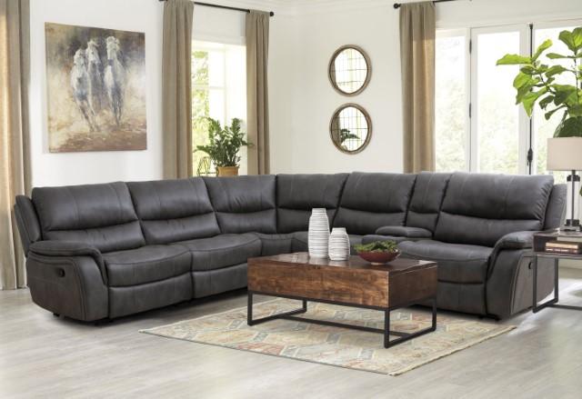 JEROMINUS Sectional, Dark Gray - Premium Sectional from FOA East - Just $2964! Shop now at Furniture Wholesale Plus  We are the best furniture store in Nashville, Hendersonville, Goodlettsville, Madison, Antioch, Mount Juliet, Lebanon, Gallatin, Springfield, Murfreesboro, Franklin, Brentwood