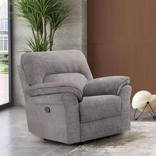 JOSIAS Glider Recliner, Light Gray Fabric - Premium Recliner from FOA East - Just $567.45! Shop now at Furniture Wholesale Plus  We are the best furniture store in Nashville, Hendersonville, Goodlettsville, Madison, Antioch, Mount Juliet, Lebanon, Gallatin, Springfield, Murfreesboro, Franklin, Brentwood