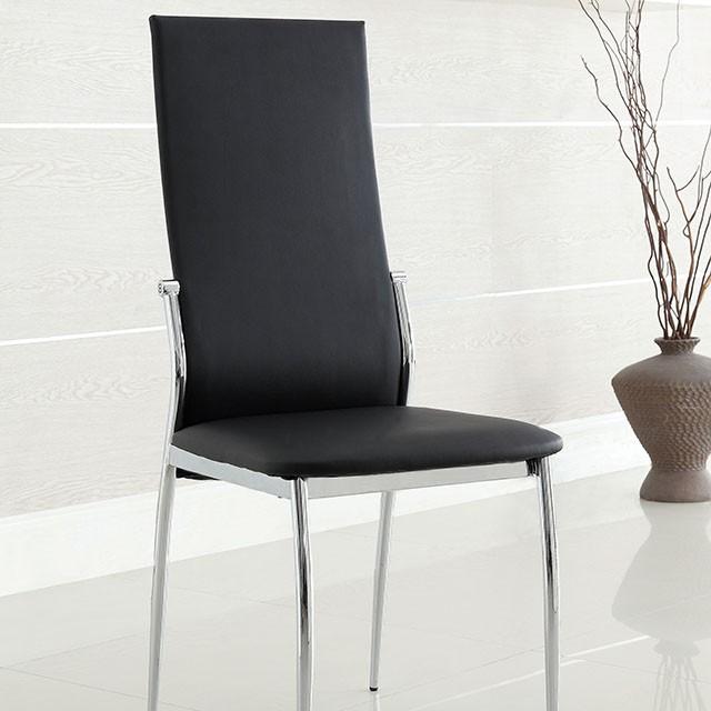 Kalawao Black Side Chair (2/CTN) - Premium Dining Chair from FOA East - Just $253.50! Shop now at Furniture Wholesale Plus  We are the best furniture store in Nashville, Hendersonville, Goodlettsville, Madison, Antioch, Mount Juliet, Lebanon, Gallatin, Springfield, Murfreesboro, Franklin, Brentwood