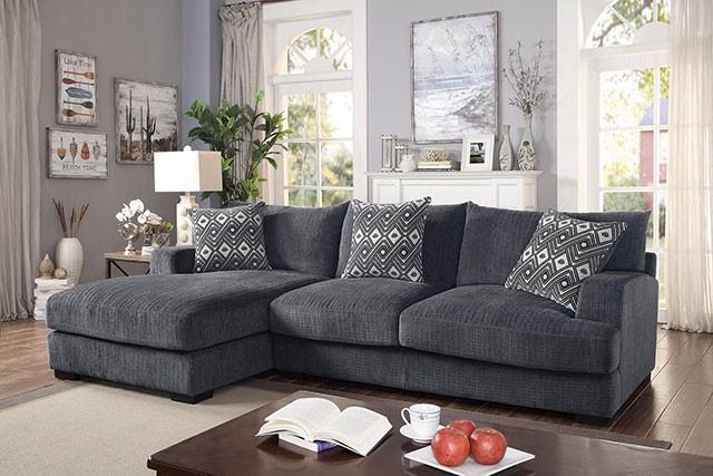 Kaylee Gray L-Shaped Sectional - Premium Sectional from FOA East - Just $1675.05! Shop now at Furniture Wholesale Plus  We are the best furniture store in Nashville, Hendersonville, Goodlettsville, Madison, Antioch, Mount Juliet, Lebanon, Gallatin, Springfield, Murfreesboro, Franklin, Brentwood