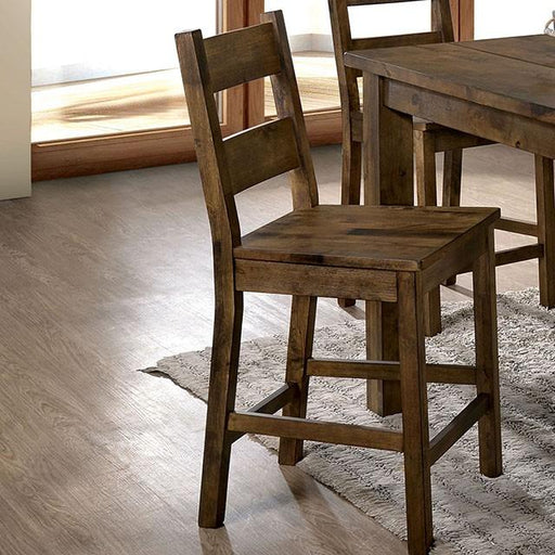 Kristen Ii Rustic Oak Counter Ht. Side Chair (2/CTN) - Premium Dining Chair from FOA East - Just $222.30! Shop now at Furniture Wholesale Plus  We are the best furniture store in Nashville, Hendersonville, Goodlettsville, Madison, Antioch, Mount Juliet, Lebanon, Gallatin, Springfield, Murfreesboro, Franklin, Brentwood