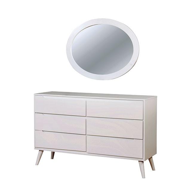 LENNART II White Oval Mirror - Premium Mirror from FOA East - Just $136.50! Shop now at Furniture Wholesale Plus  We are the best furniture store in Nashville, Hendersonville, Goodlettsville, Madison, Antioch, Mount Juliet, Lebanon, Gallatin, Springfield, Murfreesboro, Franklin, Brentwood