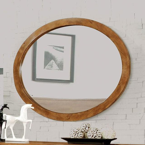 Lennart Oak Oval Mirror - Premium Mirror from FOA East - Just $136.50! Shop now at Furniture Wholesale Plus  We are the best furniture store in Nashville, Hendersonville, Goodlettsville, Madison, Antioch, Mount Juliet, Lebanon, Gallatin, Springfield, Murfreesboro, Franklin, Brentwood