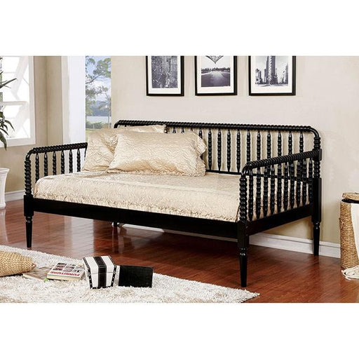 Linda Black Twin Daybed - Premium Daybed from FOA East - Just $446.55! Shop now at Furniture Wholesale Plus  We are the best furniture store in Nashville, Hendersonville, Goodlettsville, Madison, Antioch, Mount Juliet, Lebanon, Gallatin, Springfield, Murfreesboro, Franklin, Brentwood