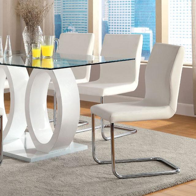 LODIA I White Dining Table - Premium Dining Table from FOA East - Just $758.55! Shop now at Furniture Wholesale Plus  We are the best furniture store in Nashville, Hendersonville, Goodlettsville, Madison, Antioch, Mount Juliet, Lebanon, Gallatin, Springfield, Murfreesboro, Franklin, Brentwood