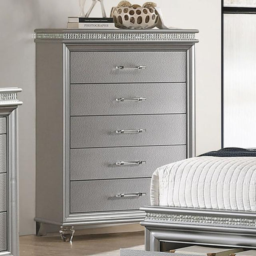 MADDIE Chest, Silver - Premium Chest from FOA East - Just $778.05! Shop now at Furniture Wholesale Plus  We are the best furniture store in Nashville, Hendersonville, Goodlettsville, Madison, Antioch, Mount Juliet, Lebanon, Gallatin, Springfield, Murfreesboro, Franklin, Brentwood