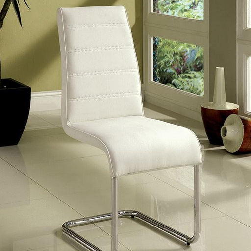 Mauna White Side Chair - Premium Dining Chair from FOA East - Just $312! Shop now at Furniture Wholesale Plus  We are the best furniture store in Nashville, Hendersonville, Goodlettsville, Madison, Antioch, Mount Juliet, Lebanon, Gallatin, Springfield, Murfreesboro, Franklin, Brentwood