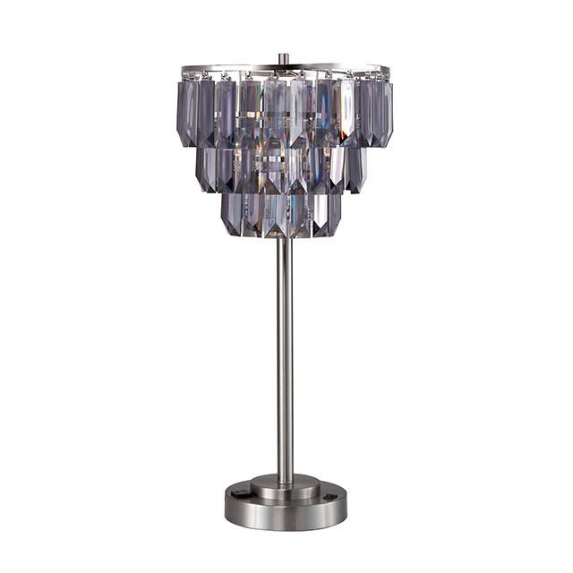 Meg Black/Chrome Table Lamp - Premium Table Lamp from FOA East - Just $115.05! Shop now at Furniture Wholesale Plus  We are the best furniture store in Nashville, Hendersonville, Goodlettsville, Madison, Antioch, Mount Juliet, Lebanon, Gallatin, Springfield, Murfreesboro, Franklin, Brentwood