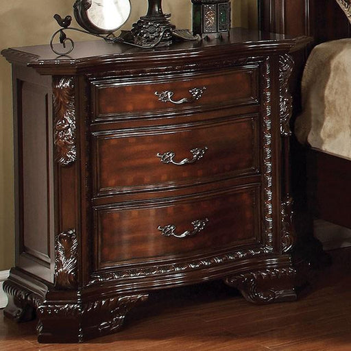 Monte Vista I Brown Cherry Night Stand - Premium Nightstand from FOA East - Just $468! Shop now at Furniture Wholesale Plus  We are the best furniture store in Nashville, Hendersonville, Goodlettsville, Madison, Antioch, Mount Juliet, Lebanon, Gallatin, Springfield, Murfreesboro, Franklin, Brentwood