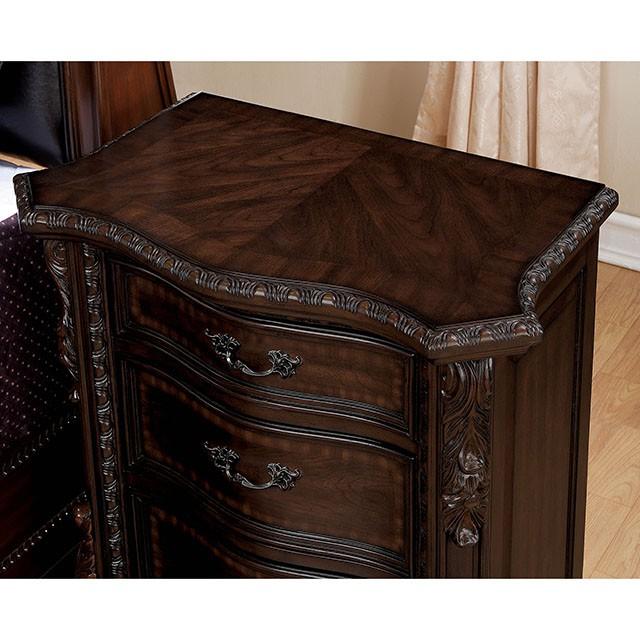 Monte Vista I Brown Cherry Night Stand - Premium Nightstand from FOA East - Just $468! Shop now at Furniture Wholesale Plus  We are the best furniture store in Nashville, Hendersonville, Goodlettsville, Madison, Antioch, Mount Juliet, Lebanon, Gallatin, Springfield, Murfreesboro, Franklin, Brentwood