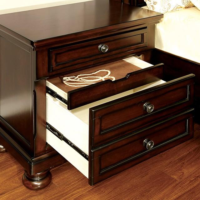 NORTHVILLE Dark Cherry Night Stand - Premium Nightstand from FOA East - Just $351! Shop now at Furniture Wholesale Plus  We are the best furniture store in Nashville, Hendersonville, Goodlettsville, Madison, Antioch, Mount Juliet, Lebanon, Gallatin, Springfield, Murfreesboro, Franklin, Brentwood